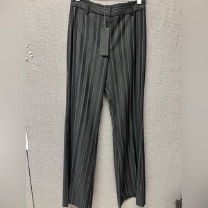 NWT Nili Lotan Effy Pant, Black Pinstripe, size 4